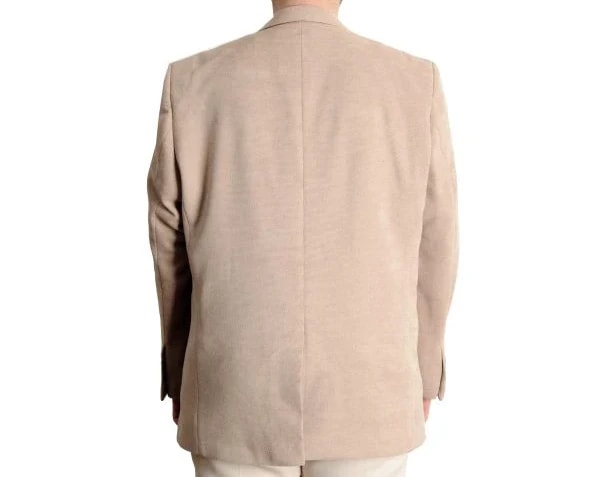 Büyük Beden Erkek Ceket Mono Yaka Blazer 23026 Bej