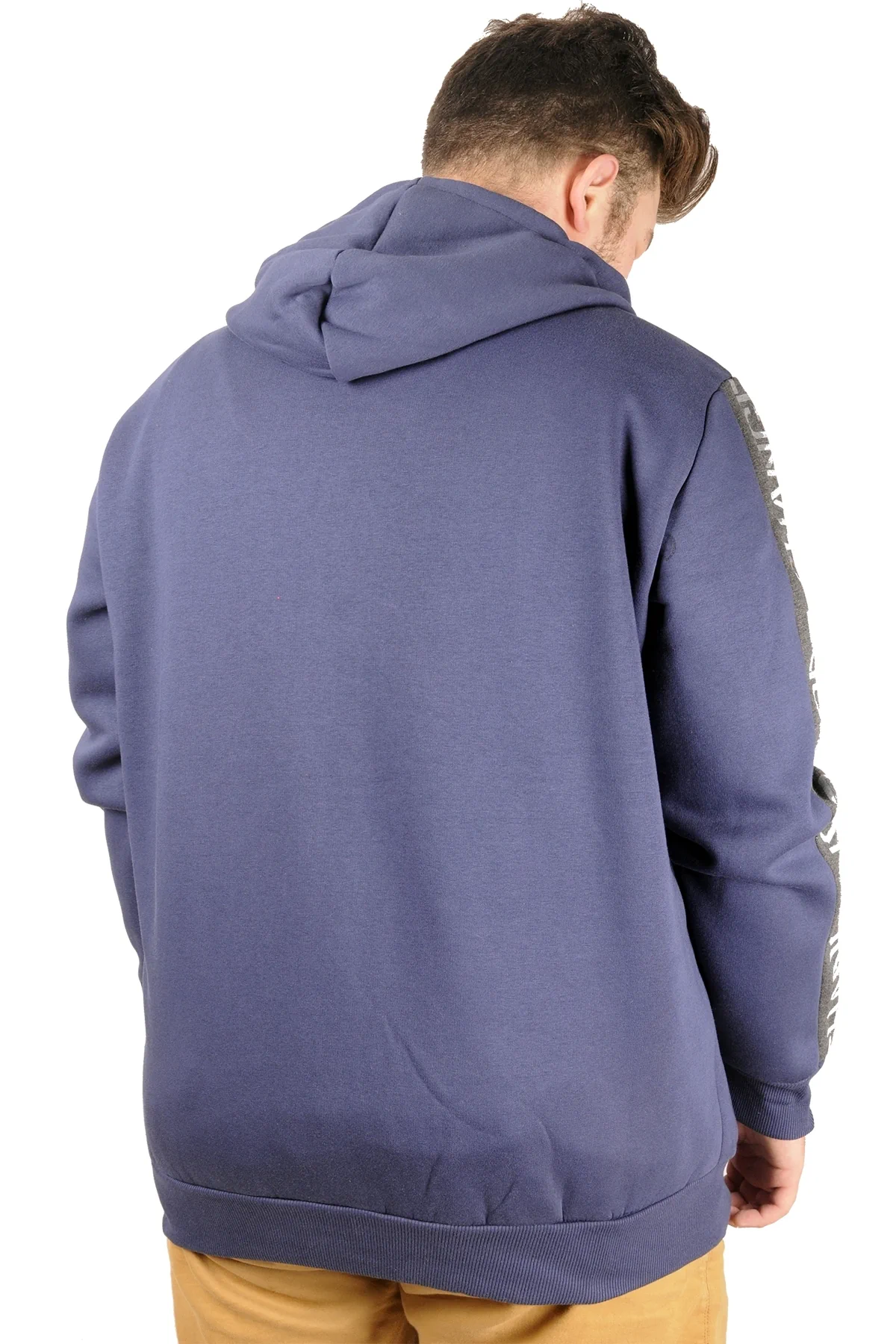 Erkek Sweat Kapşonlu Pieced Arm 21515 