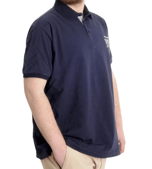 Büyük Beden Erkek T-shirt Polo INDUSTRY 23316 Lacivert