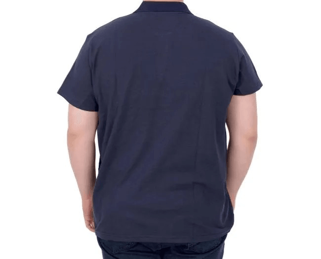 Büyük Beden Erkek T-Shirt Polo Sail Boat U25302 Indigo