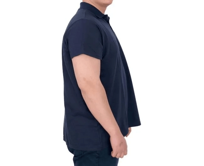 Büyük Beden Erkek T-Shirt Polo Sail Boat U25302 Indigo
