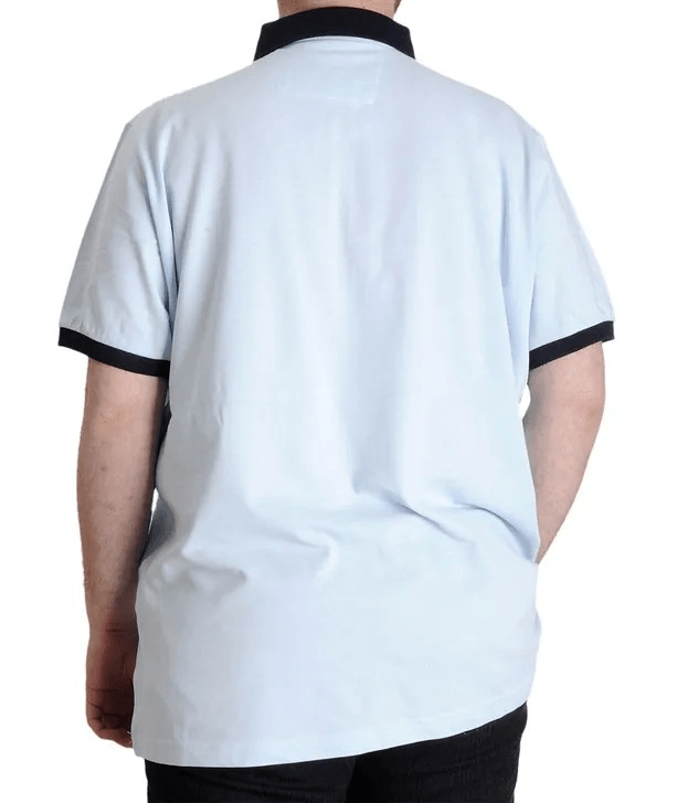 Büyük Beden Erkek Polo T-shirt 1991 23341 Mavi