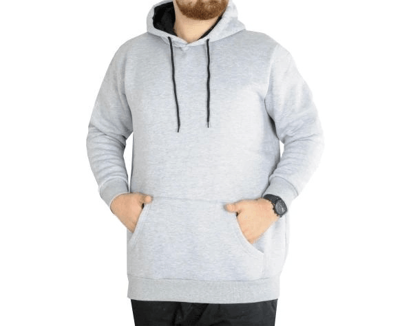 Erkek Sweatshirt Kapşonlu Pocket Basic 20562 Grimelanj