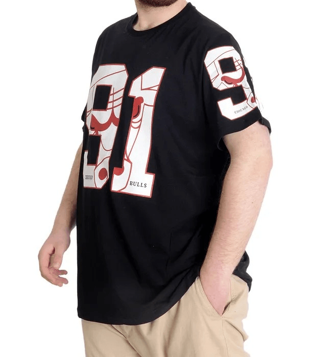 Büyük Beden Erkek T-shirt 91 23153 Siyah