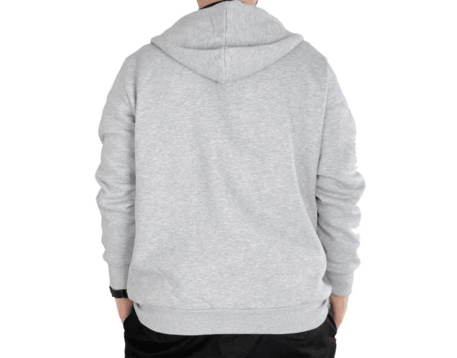 Erkek Sweatshirt Kapşonlu Zippered Basic 20543 Grimelanj