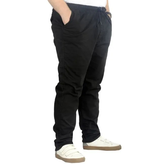 Büyük Beden Pantolon Keten Jogger Milano 21913 Siyah