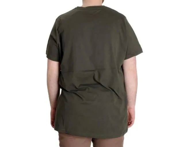 Büyük Beden Erkek Tshirt Bisiklet Yaka Basic 20031 Haki