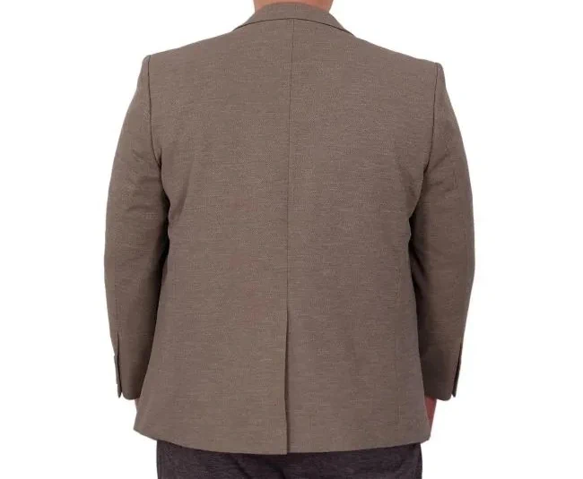 Büyük Beden Erkek Ceket Blazer Britanya 23028 Vizon