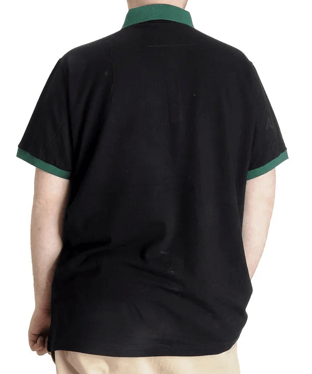 Büyük Beden Erkek Polo T-shirt LONDON 23350 Siyah