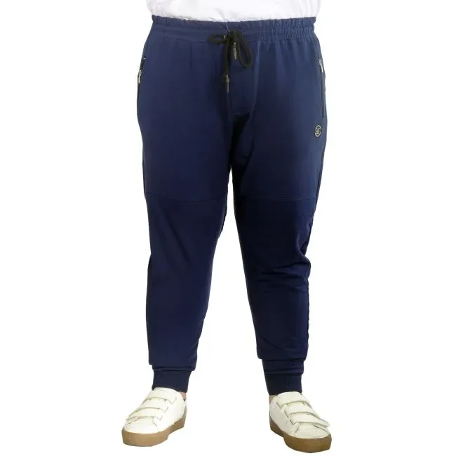 Büyük Beden Eşofman Altı DarPaça Zippered 22501 İndigo