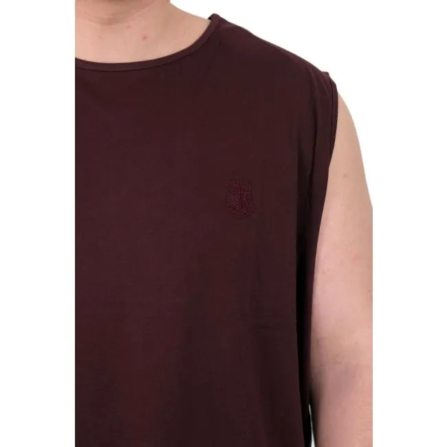 Büyük Beden Erkek Atlet Nakışlı U25101 Mürüdm