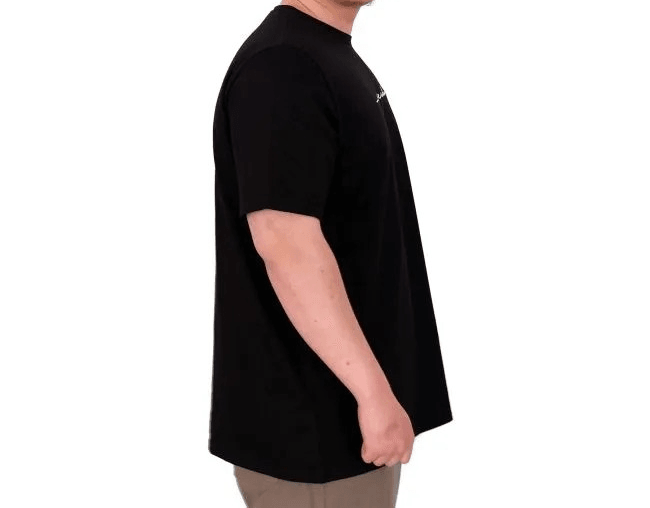 Büyük Beden Erkek T-Shirt Bisiklet Yaka ROSE U25032 Siyah