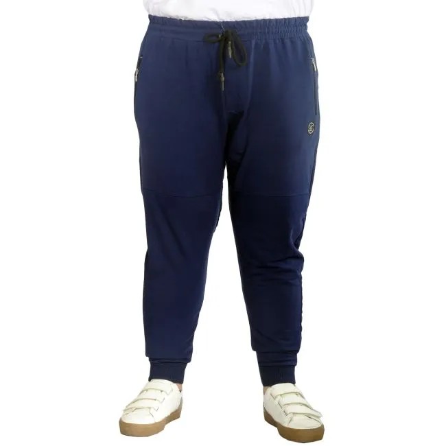 Büyük Beden Eşofman Altı DarPaça Zippered 22501 İndigo