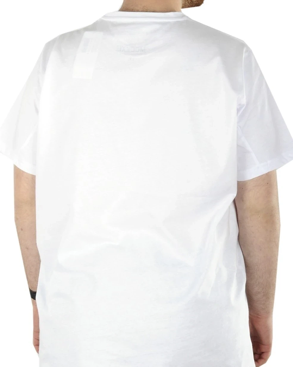 Büyük Beden Erkek T-shirt Basic 20031 Beyaz