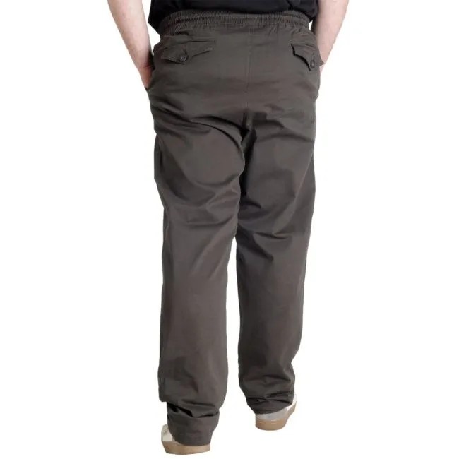 Büyük Beden Pantolon Keten Jogger Milano 21913 Haki