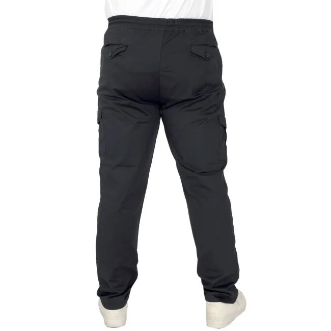 Büyük Beden Pantolon Keten Kargo Jogger Milano 21912 Siyah - siyah