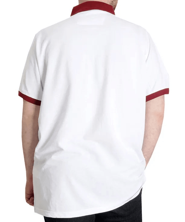 Büyük Beden Erkek Polo T-shirt LEGEND 23347 Beyaz