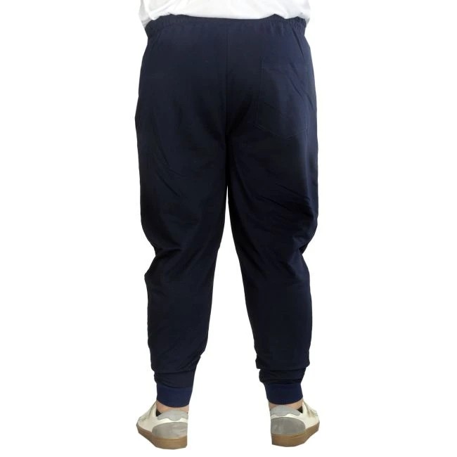 Büyük Beden Eşofman Altı DarPaça Zippered 22501 Lacivert