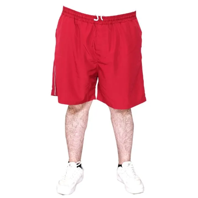 Büyük Beden Erkek Deniz Şortu White Line 21451 Bordo