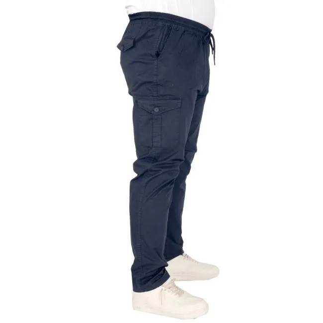 Büyük Beden Pantolon Keten Kargo Jogger Milano 21912 Lacivert