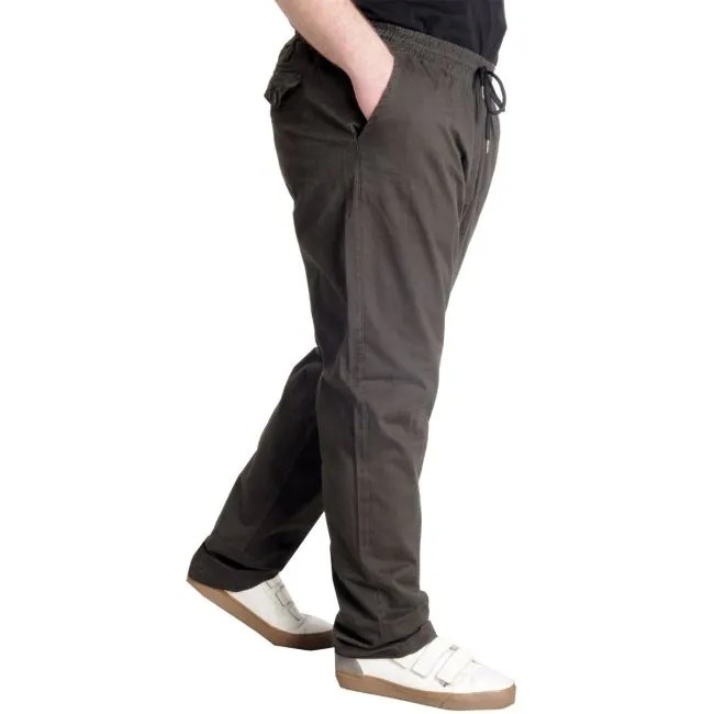Büyük Beden Pantolon Keten Jogger Milano 21913 Haki
