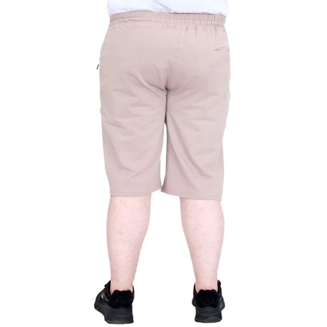 Büyük Beden Erkek Şort 2 İplik Parçalı U25504 Gri