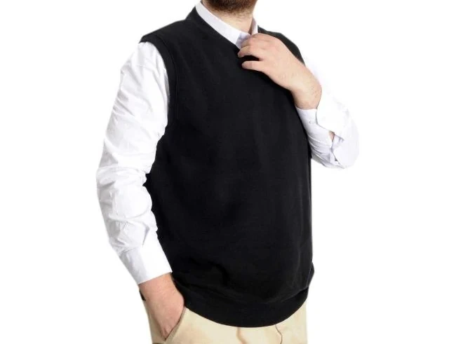 Büyük Beden Erkek Süeter Vanize Selanik 20547 Siyah