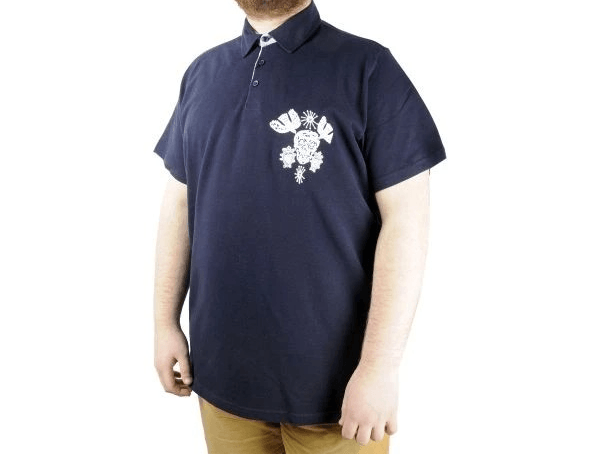 Erkek T shirt Polo Skull 22304 Lacivert