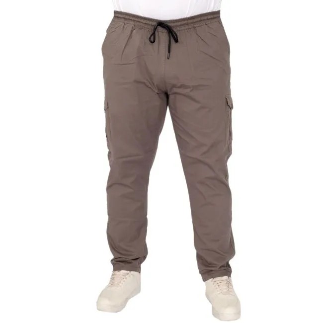 Büyük Beden Pantolon Keten Kargo Jogger Milano 21912 Haki