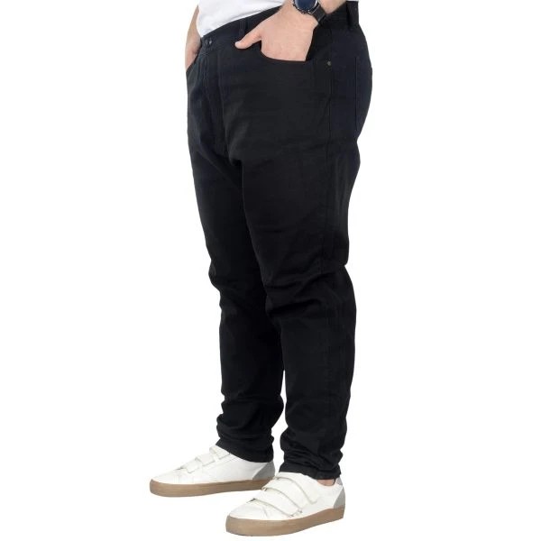 Büyük Beden Pantolon Gabardin Jogger Doğa 22920 Siyah