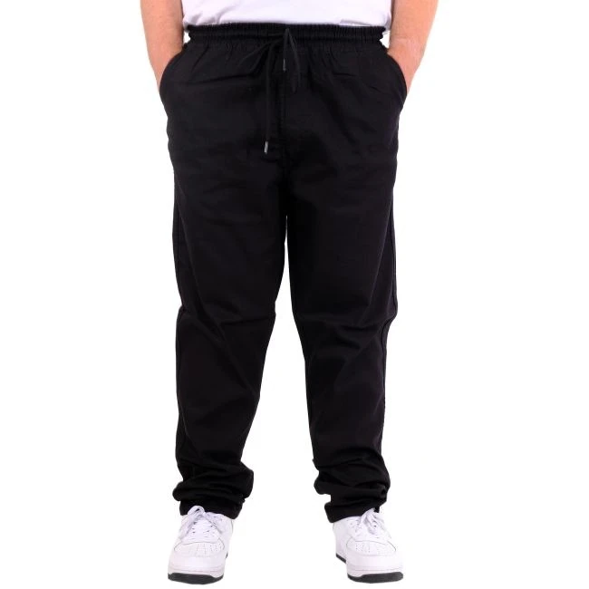 Büyük Beden Erkek Gabardin Düz Paça Jogger EVEREST 21929C Siyah