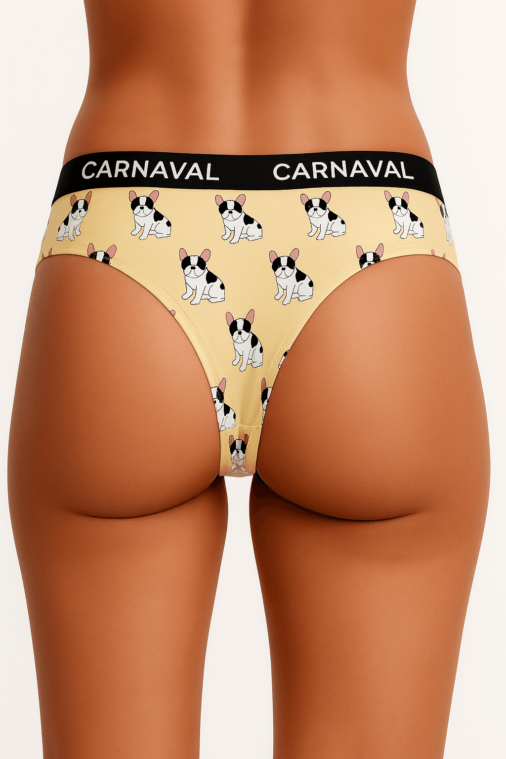 CARNAVAL French Bulldog köpek Desenli Couple İç Giyim Seti