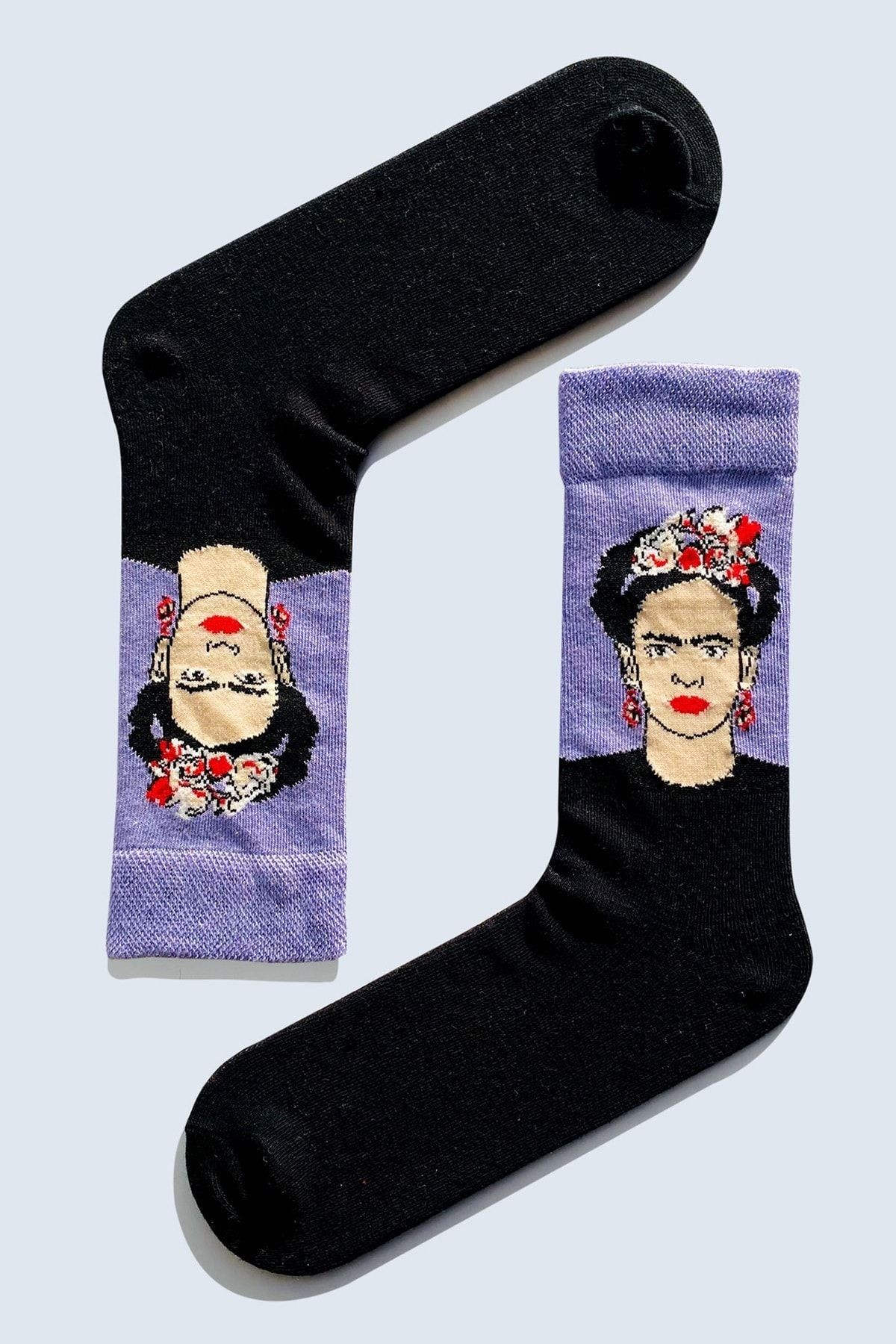 7'li Art Socks-1 Desenli Sanat Renkli Çorap Set 1009