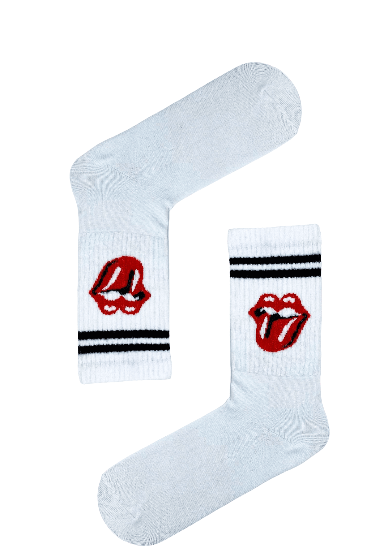 Rolling Stones Desenli Tenis çorap