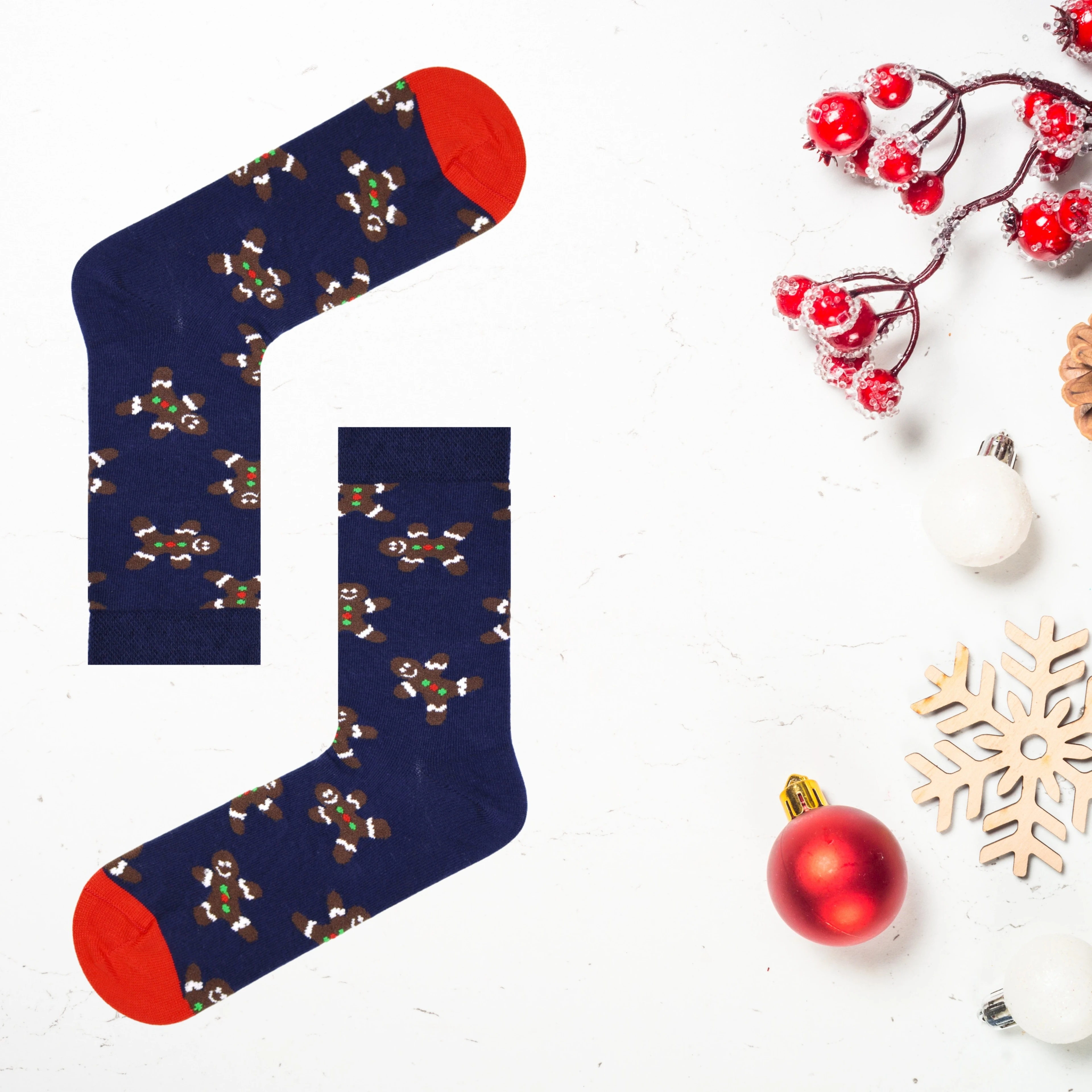 Unisex 5’li Yılbaşı Hediye Çorap Seti - Noel Temalı Kutulu Renkli Çorap - Merry Christmas Socks Box