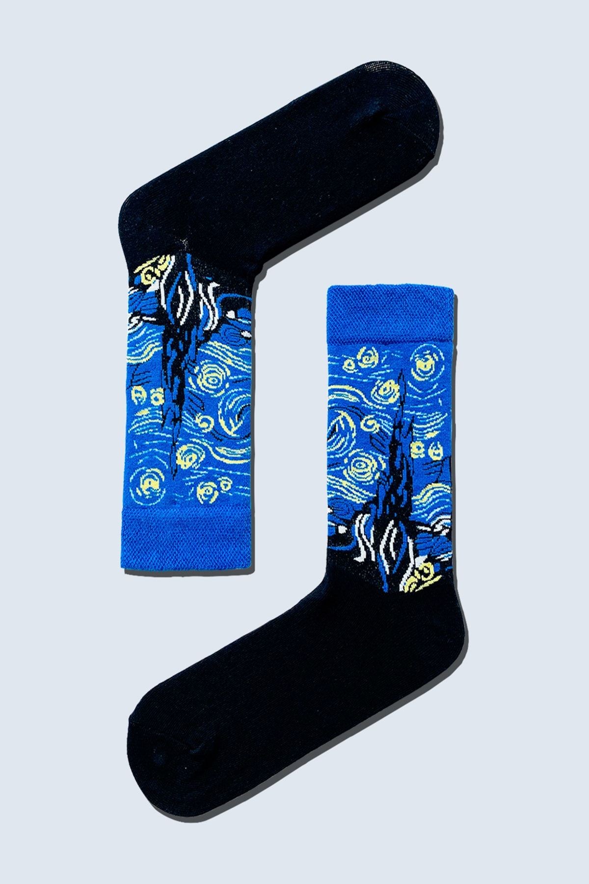 7'li Art Socks-2 Desenli Renkli Çorap Set