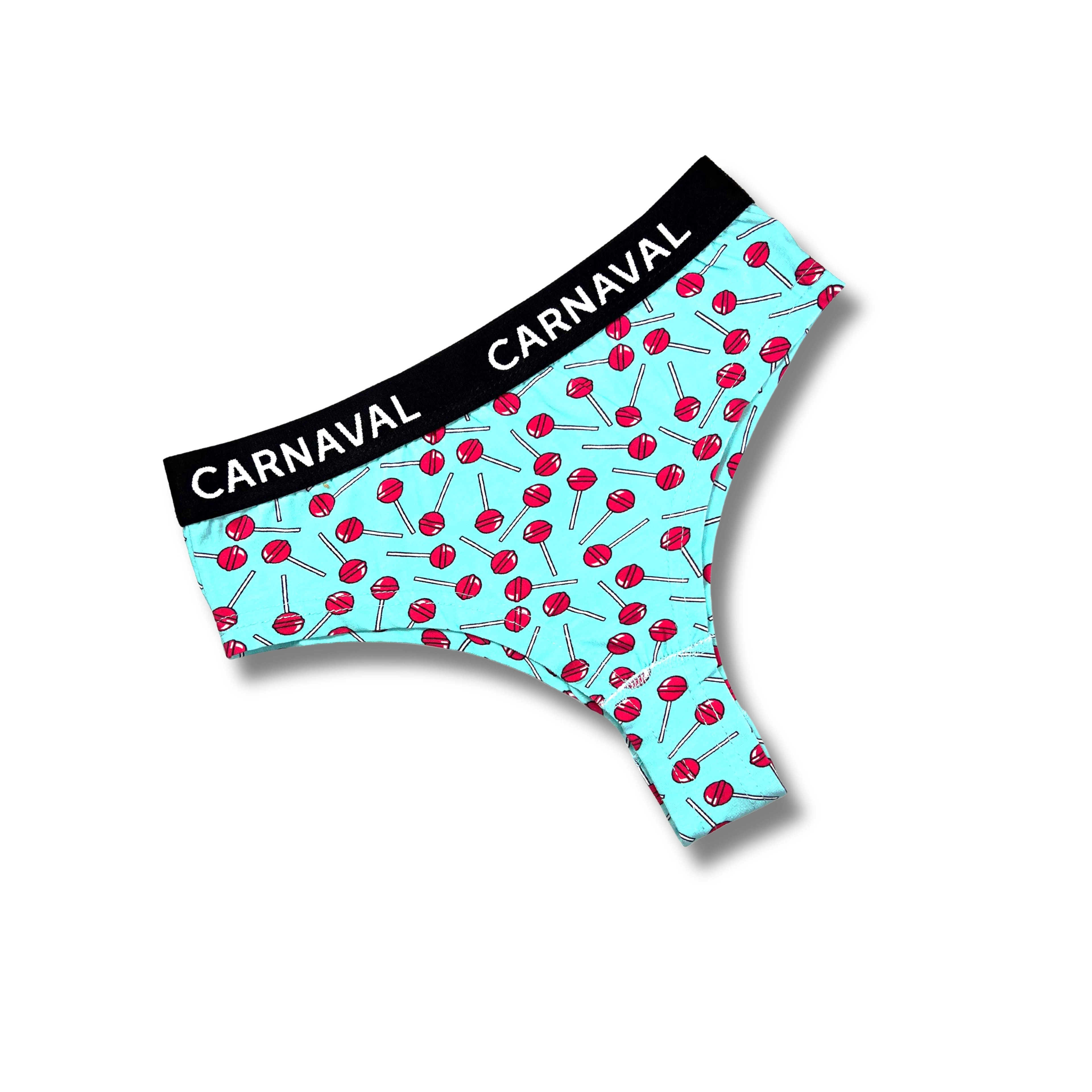 CARNAVAL Lolipop Desenli Renkli Premium Kadın Brazilian Külot