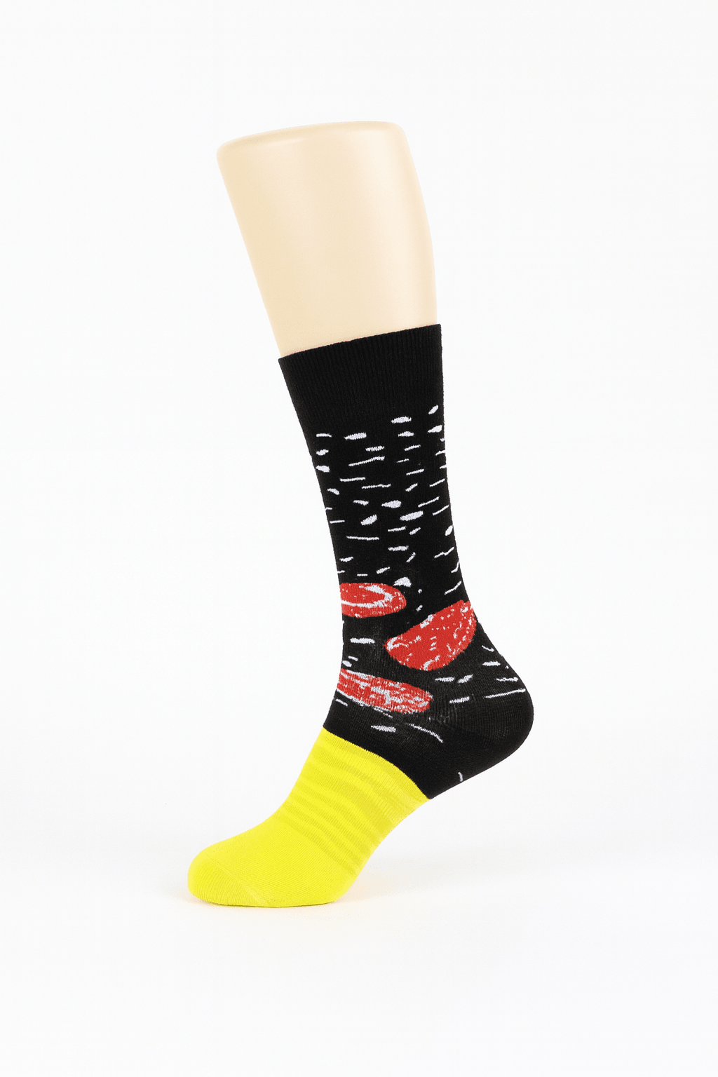 CARNAVAL Unisex Hediye Burger Kutusu Çorap - Hamburger Desenli Pamuk Çorap - Burger Socks Box