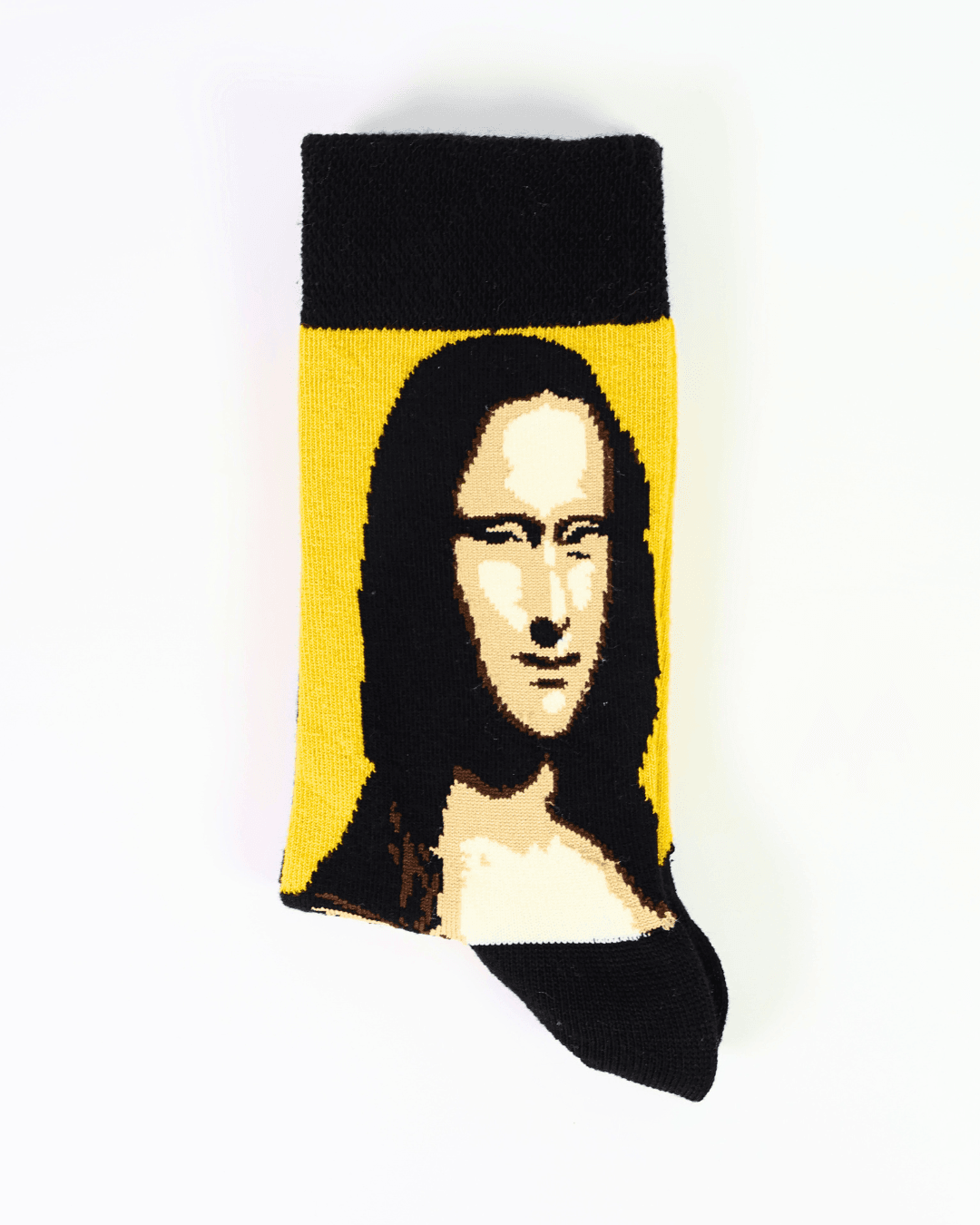Monalisa Portre Desenli Sanatsal Unisex Soket Çorap