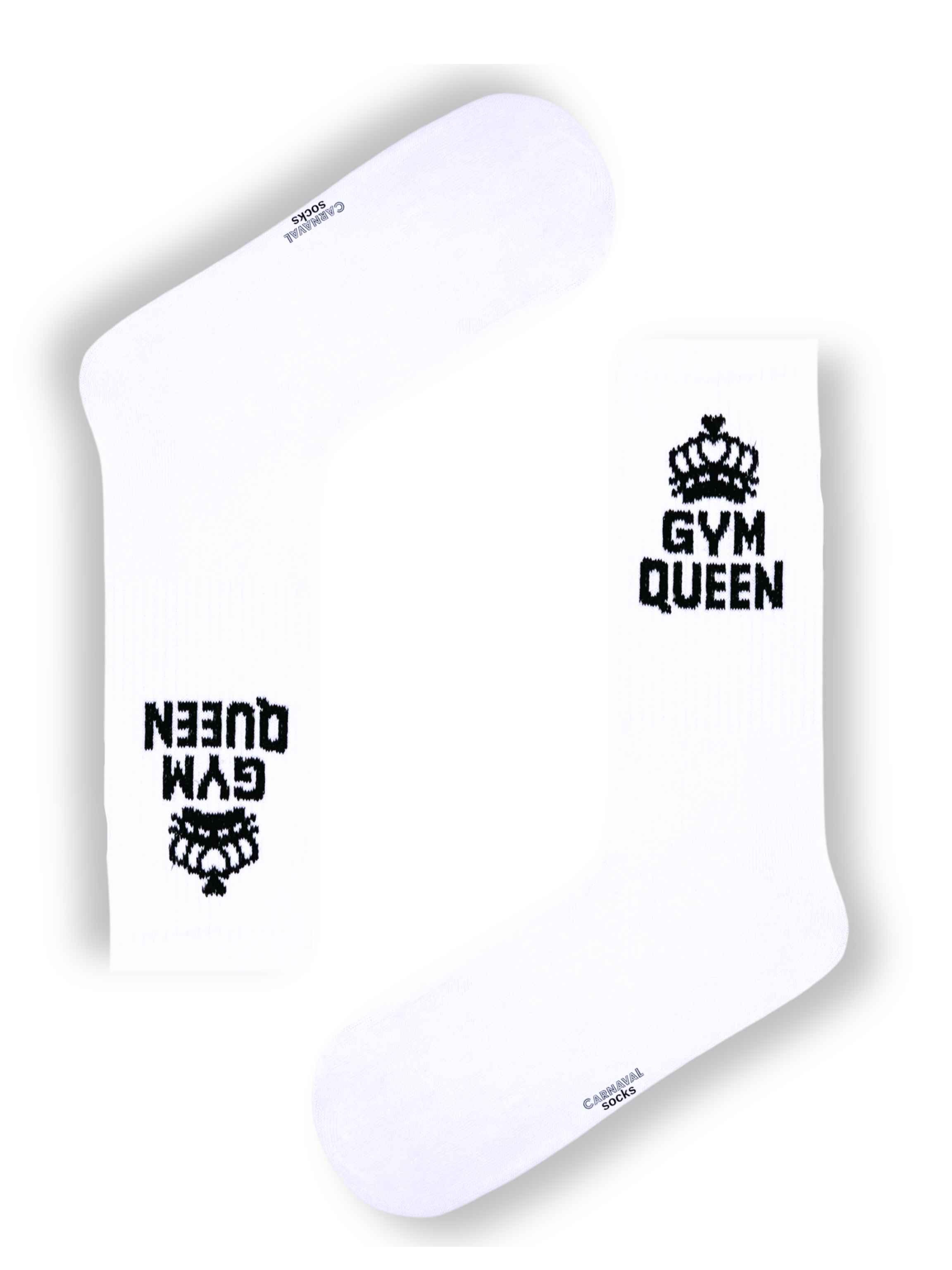 GYM Queen Yazılı Tenis Çorap