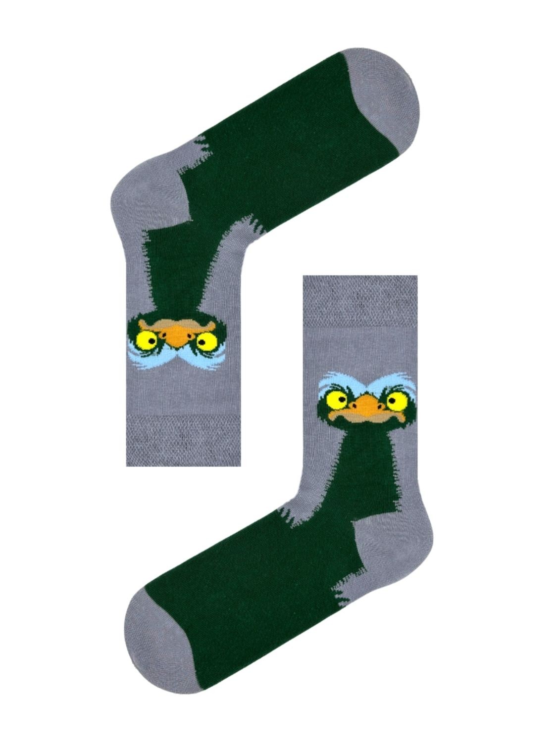 Deve Kuşu Desenli Tasarım Unisex Soket Çorap