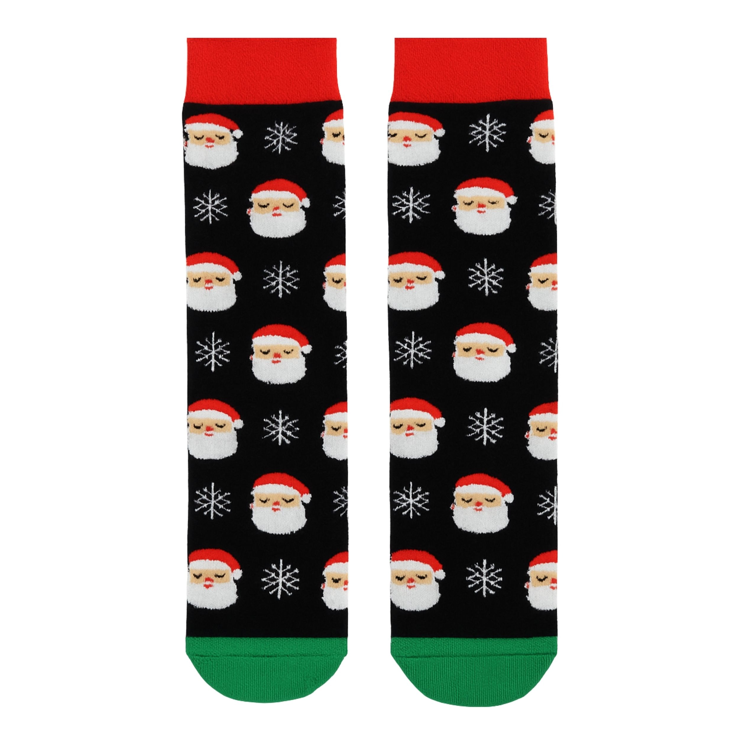 Noel Baba Desenli Havlu Çorap