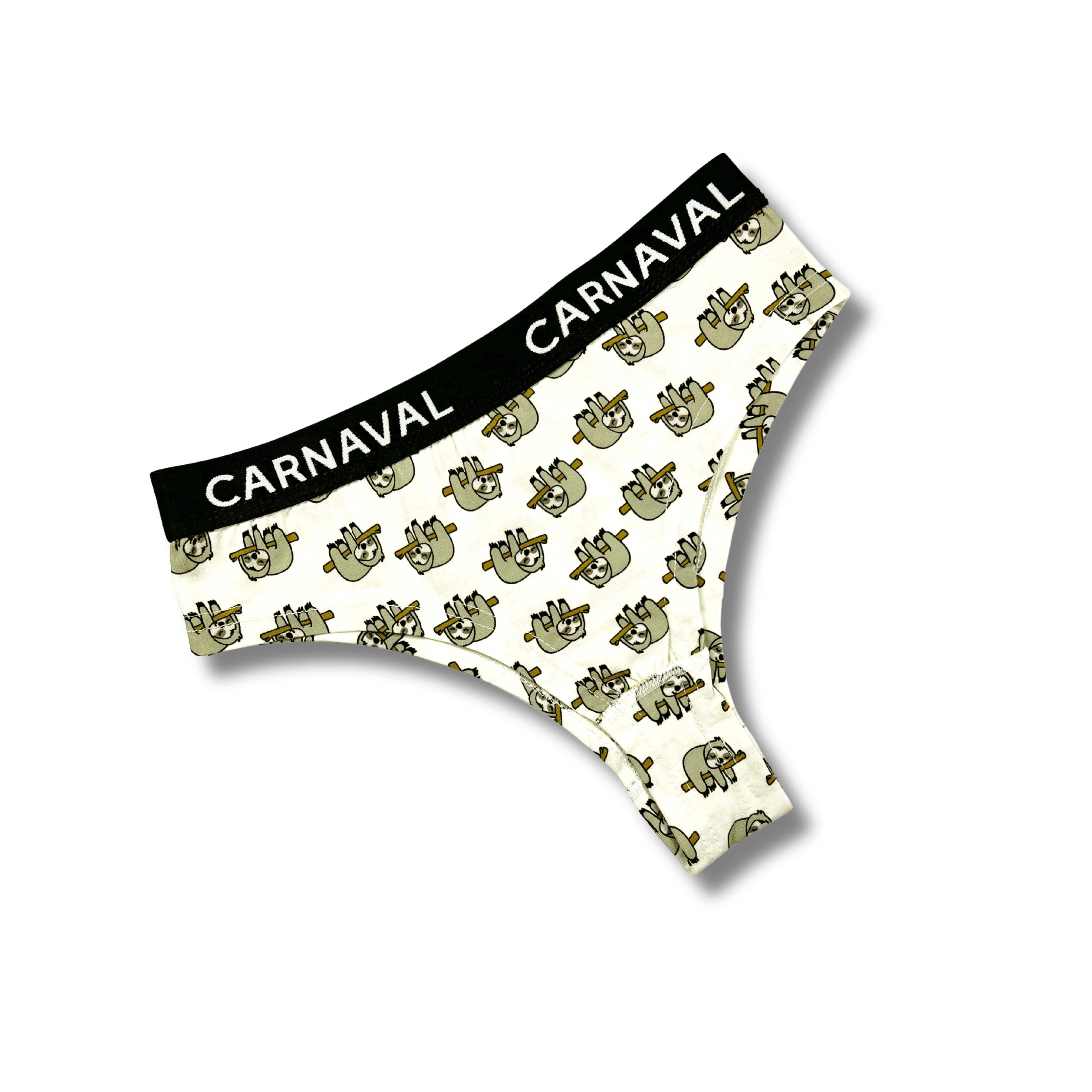 CARNAVAL Tembel Hayvan Desenli Renkli Premium Kadın Brazilian Külot