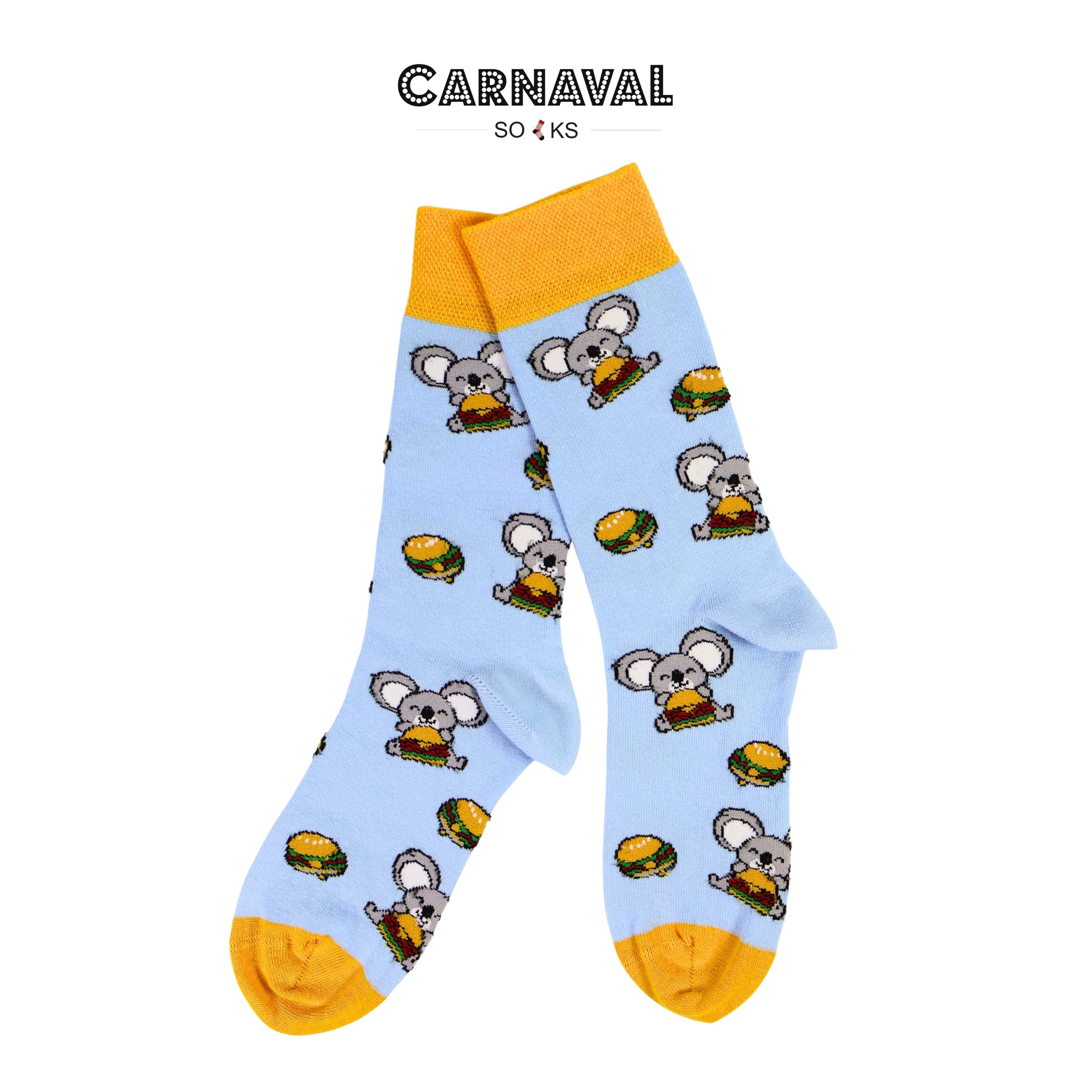 5'li Koala Story Desenli Renkli Unisex Kutulu Çorap Seti