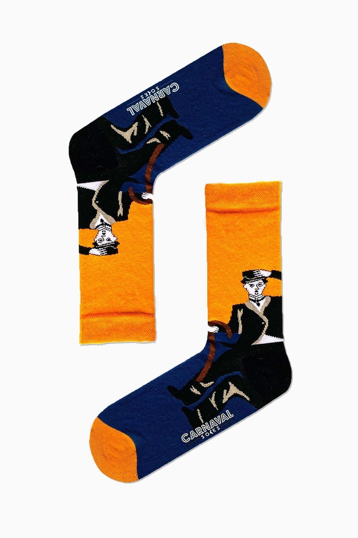 7'li Art Socks-2 Desenli Renkli Çorap Set