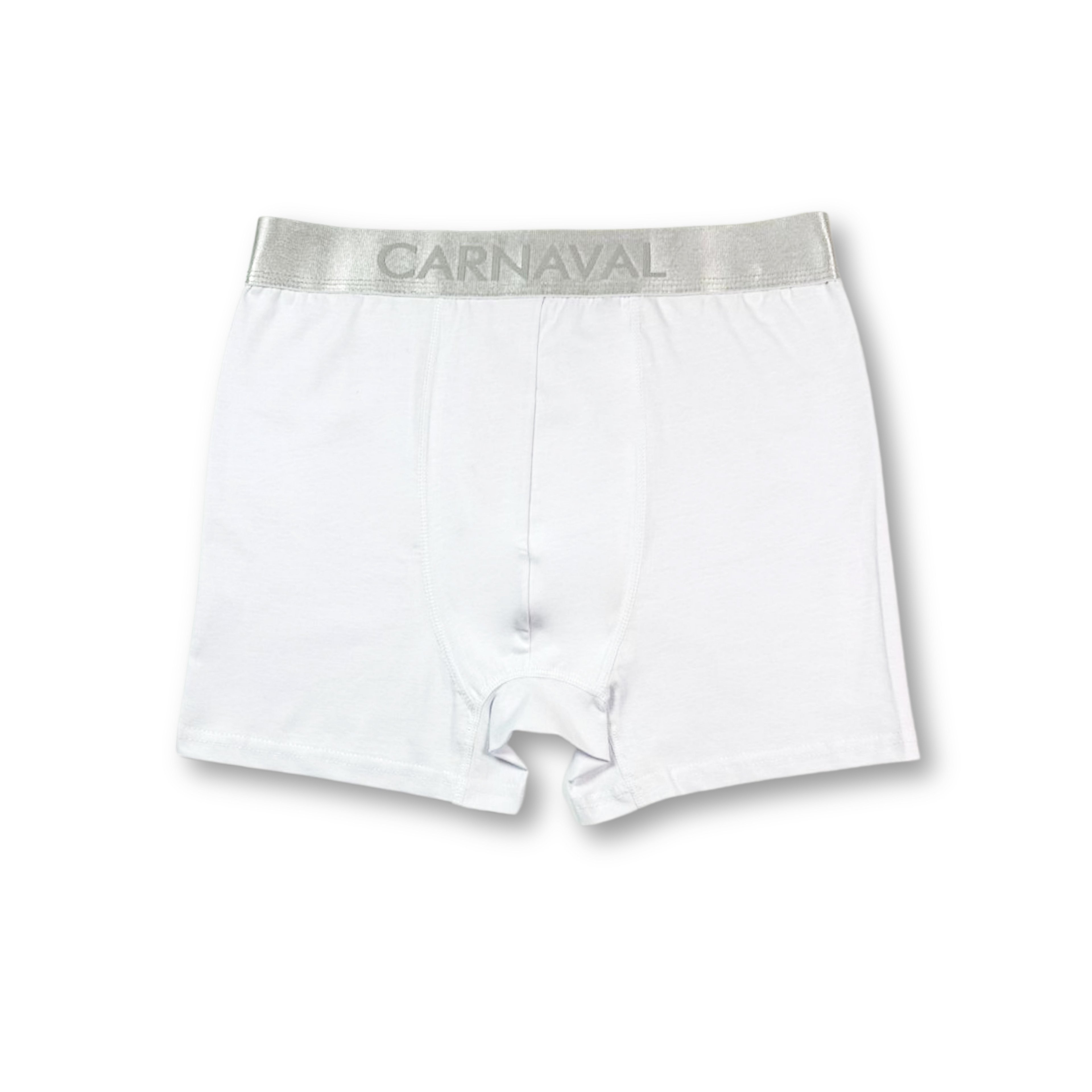 CARNAVAL Beyaz Premium Pamuklu Erkek Boxer