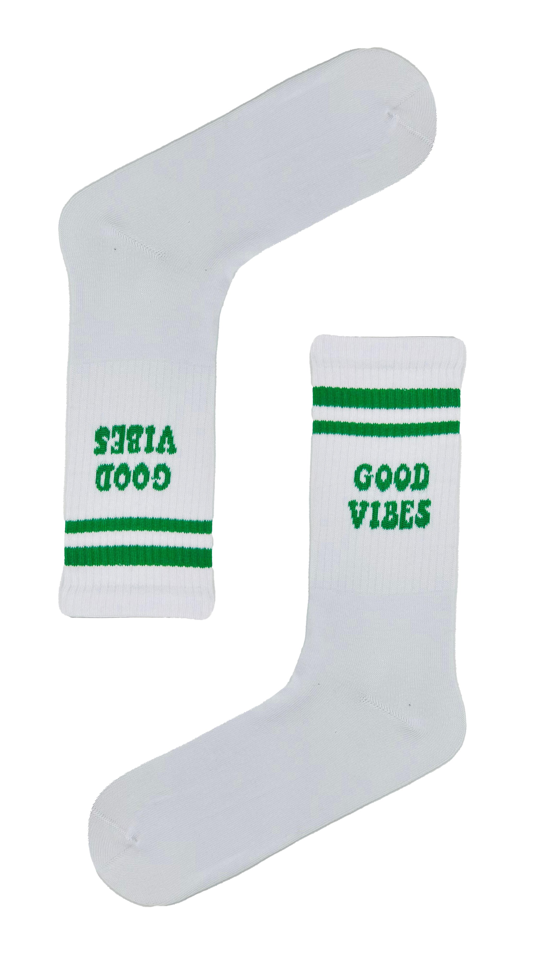 Good Vibes Yazılı Tenis Çorap