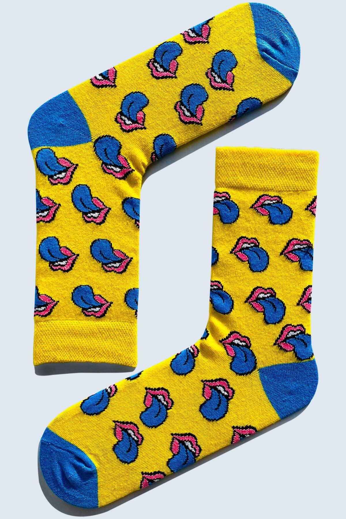 7'li Happy Socks Renkli Desenli Tasarım Çorap