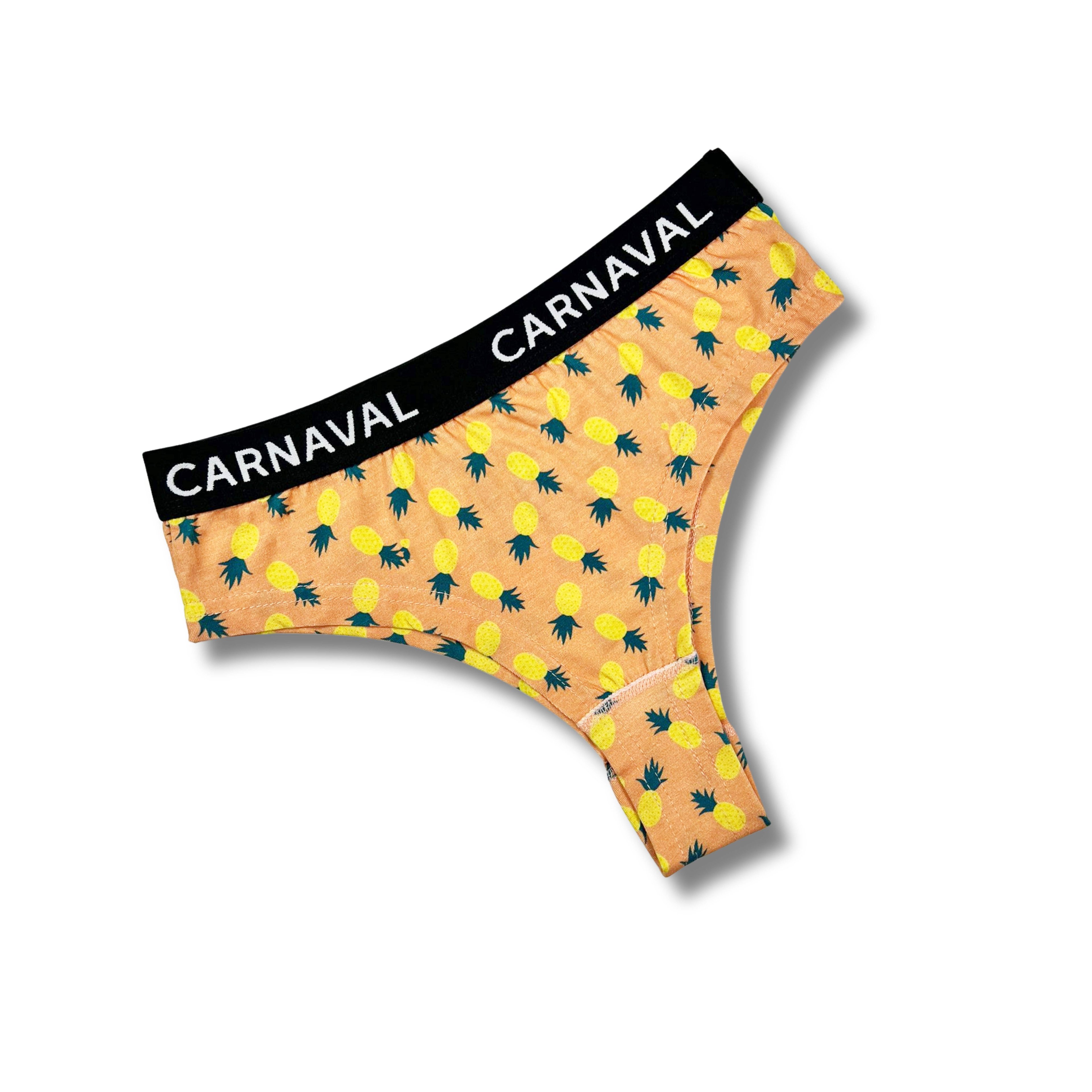CARNAVAL Ananas Desenli Renkli Premium Kadın Brazilian Külot