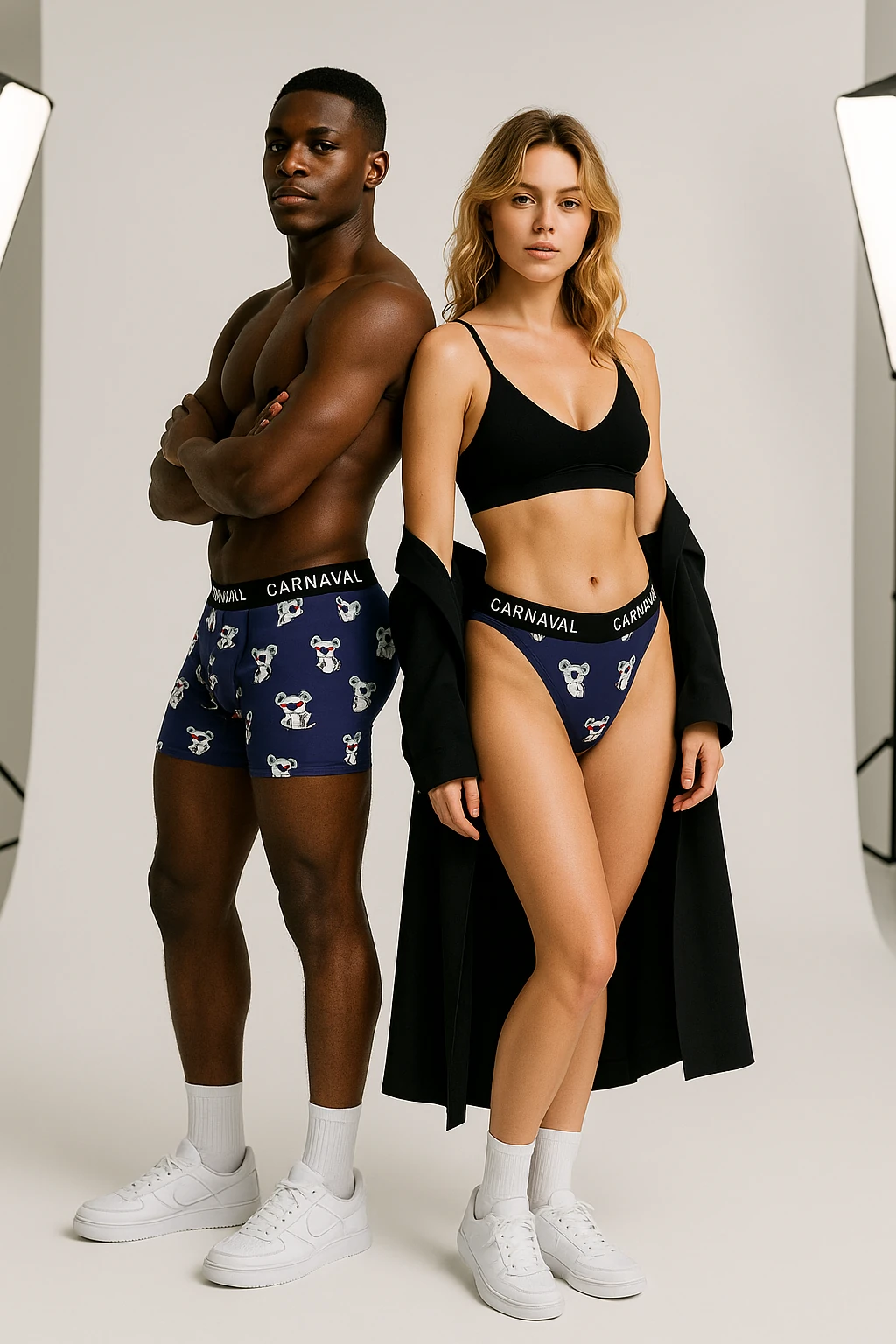 CARNAVAL Koala Desenli Couple İç Giyim Seti